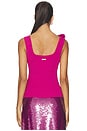 view 3 of 4 Emmy Flower Knit Tank Top in Magenta