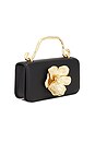 view 4 of 5 Alessia Flower Clutch in Black