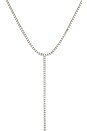 view 2 of 2 Tennis Lariat Necklace in Silver