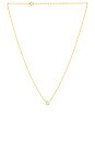 view 1 of 2 Round Bezel Solitaire Necklace in Gold
