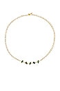 view 1 of 2 Colored Multi Shape Tennis Necklace in Emerald Green