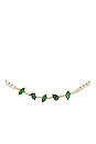 view 2 of 2 Colored Multi Shape Tennis Necklace in Emerald Green