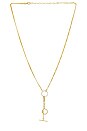 view 1 of 2 Multi Chain Toggle Lariat Necklace in Gold