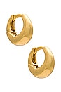 view 1 of 4 СЕРЬГИ-ХУПЫ CHUBBY in Gold