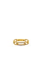 view 1 of 3 Pave Open Link Ring in Gold