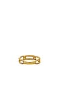 view 3 of 3 Pave Open Link Ring in Gold