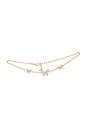 view 2 of 3 Pave Triple Butterfly Anklet in Gold