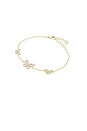 view 1 of 2 Pavé  Triple Butterfly Bracelet in Gold