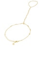 view 2 of 2 Station Hand Chain in Gold