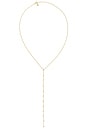 view 1 of 4 Teardrop Drop Lariat Necklace in Gold
