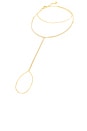 view 1 of 2 Tennis Hand Chain Bracelet in Gold