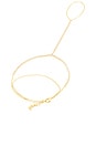 view 2 of 2 Tennis Hand Chain Bracelet in Gold