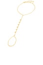 view 1 of 2 Bezel Shaker Hand Chain in Gold