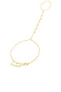 view 2 of 2 Bezel Shaker Hand Chain in Gold