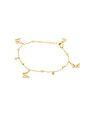 view 1 of 3 Dangling Butterflies Charm Bracelet in Gold