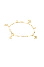 view 3 of 3 Dangling Butterflies Charm Bracelet in Gold