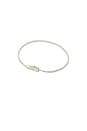view 3 of 3 Classic Thin Tennis Bracelet in Silver