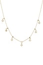 view 2 of 2 Cz Muli Starburst Dangling Necklace in Gold