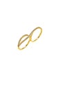 view 1 of 1 Pave Infinity Double Ring in Gold