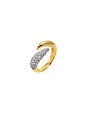 view 1 of 1 Pave Horn Wrap Pinky Ring in Gold
