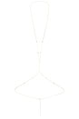 view 1 of 1 Cz Bezel Station Body Chain in Gold