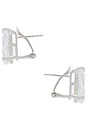 view 2 of 2 Cz Fancy Pear Stud Earring in Silver