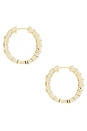 view 2 of 3 PENDIENTES DE ARO EDEN in Gold