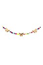 view 2 of 2 Butterfly Beaded Choker in Rainbow