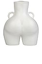 view 2 of 2 Love Handles Vase in White Matte