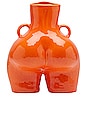 view 2 of 2 Love Handles Vase in Orange