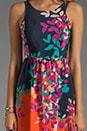 view 5 of 6 Lace-Up Back Dress in Floral Print