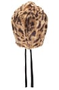 view 4 of 5 Faux Fur Lynx Headdress in Lynx