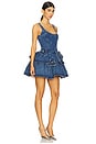 view 2 of 4 Devyn Saxe Blue Denim Ruffle Dress in Saxe Blue