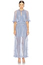 view 1 of 3 Tissy Lace Gown With Detachable Slip in Blue