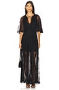 view 1 of 3 Tissy Lace Gown With Detachable Slip in Noir