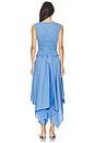 view 3 of 3 Zelie Cotton Poplin Dress in Cornflower Blue