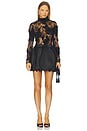 view 1 of 3 Jette Black Cocktail Dress Lace And Bubble Skirt in Black