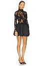 view 2 of 3 Jette Black Cocktail Dress Lace And Bubble Skirt in Black