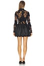 view 3 of 3 Jette Black Cocktail Dress Lace And Bubble Skirt in Black