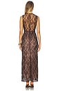 view 3 of 4 Leo Beaded Gown in Chocolate