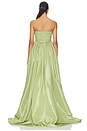 view 3 of 3 Evy Taffeta Gown in Sage Green