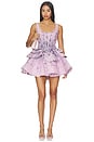view 1 of 3 VESTIDO ACAMPANADO Y AJUSTADO KAITLYN  in Pink Denim