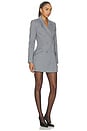 view 2 of 4 Zoe Blazer Dress in Grey & White