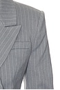 view 5 of 4 Zoe Blazer Dress in Grey & White