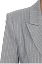 view 7 of 6 Zoe Blazer Dress in Grey & White