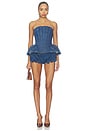 view 6 of 6 Eli Denim Bloomer in Blue