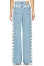 view 4 of 6 Lyd Laced Denim Trouser in Sky Blue Denim