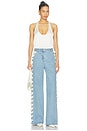 view 5 of 6 Lyd Laced Denim Trouser in Sky Blue Denim