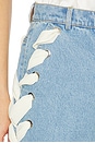 view 6 of 6 Lyd Laced Denim Trouser in Sky Blue Denim
