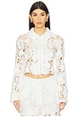 view 1 of 4 Audrey Lace Jacket in White